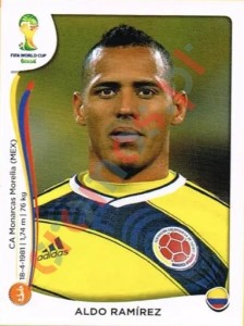 192 Aldo Ramirez – FIFA World Cup Brazil 2014 Panini