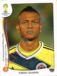 195 Fredy Guarin – FIFA World Cup Brazil 2014 Panini
