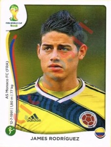 199 James Rodriguez – FIFA World Cup Brazil 2014 Panini