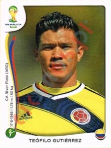 200 Teofilo Gutierrez – FIFA World Cup Brazil 2014 Panini