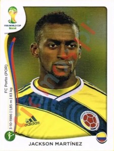 201 Jackson Martinez – FIFA World Cup Brazil 2014 Panini
