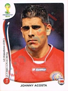 285 Johnny Acosta – FIFA World Cup Brazil 2014 Panini