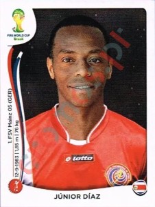 286 Junior Diaz – FIFA World Cup Brazil 2014 Panini