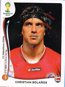 289 Christian Bolanos – FIFA World Cup Brazil 2014 Panini
