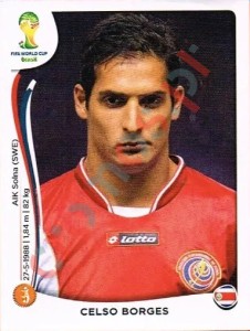 291 Celso Borges – FIFA World Cup Brazil 2014 Panini