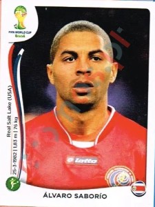 297 Alvaro Saborio – FIFA World Cup Brazil 2014 Panini