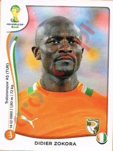 230 Didier Zokora – FIFA World Cup Brazil 2014 Panini