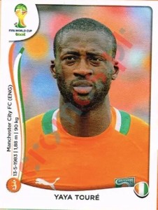 231 Yaya Toure – FIFA World Cup Brazil 2014 Panini