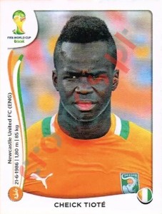232 Cheick Tiote – FIFA World Cup Brazil 2014 Panini