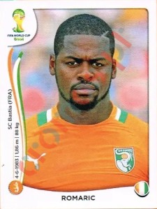 235 Romaric – FIFA World Cup Brazil 2014 Panini