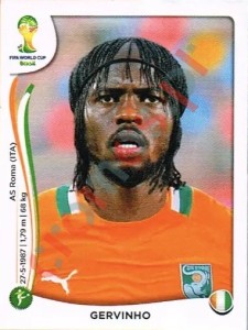 236 Gervinho – FIFA World Cup Brazil 2014 Panini