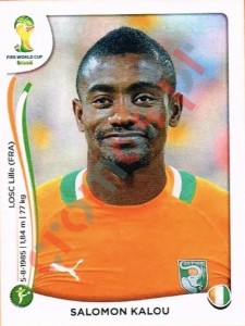 237 Salomon Kalou – FIFA World Cup Brazil 2014 Panini