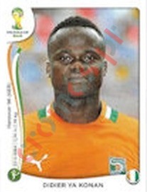 239x Didier Ya Konan – FIFA World Cup Brazil 2014 Panini