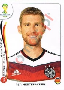 492 Per Mertesacker – FIFA World Cup Brazil 2014 Panini