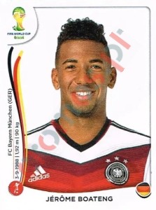 493 Jérôme Boateng – FIFA World Cup Brazil 2014 Panini