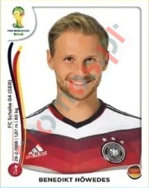 495x Benedikt Höwedes – FIFA World Cup Brazil 2014 Panini