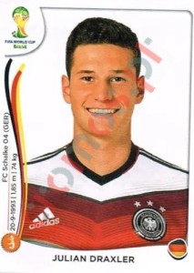 501 Julian Draxler – FIFA World Cup Brazil 2014 Panini