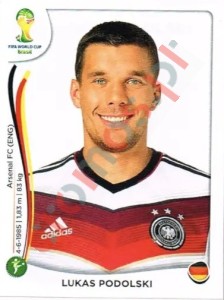 504 Lukas Podolski – FIFA World Cup Brazil 2014 Panini