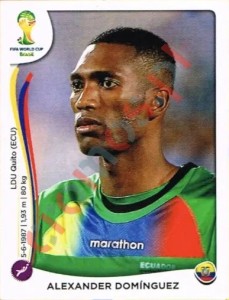357 Alexander Domínguez – FIFA World Cup Brazil 2014 Panini