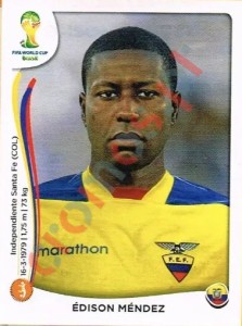 363 Édison Méndez – FIFA World Cup Brazil 2014 Panini