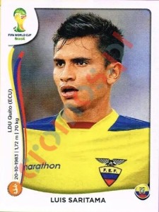 365 Luis Saritama – FIFA World Cup Brazil 2014 Panini