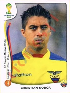 366 Christian Noboa – FIFA World Cup Brazil 2014 Panini