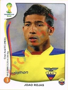 368 Joao Rojas – FIFA World Cup Brazil 2014 Panini