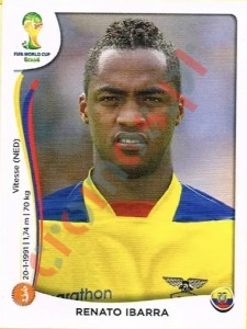 370 Renato Ibarra – FIFA World Cup Brazil 2014 Panini