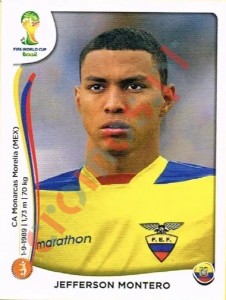 371 Jefferson Montero – FIFA World Cup Brazil 2014 Panini