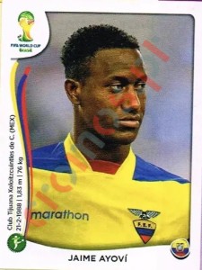 373 Jaime Ayoví – FIFA World Cup Brazil 2014 Panini