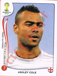 301 Ashley Cole – FIFA World Cup Brazil 2014 Panini