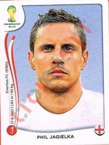 304 Phil Jagielka – FIFA World Cup Brazil 2014 Panini