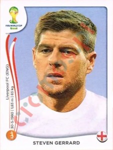 307 Steven Gerrard – FIFA World Cup Brazil 2014 Panini