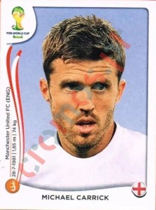 309 Michael Carrick – FIFA World Cup Brazil 2014 Panini