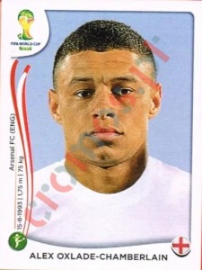 313 Alex Oxlade-Chamberlain – FIFA World Cup Brazil 2014 Panini