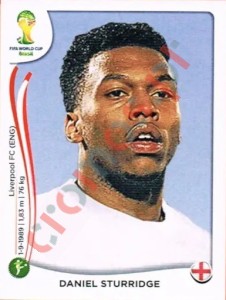 315 Daniel Sturridge – FIFA World Cup Brazil 2014 Panini
