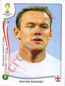 316 Wayne Rooney – FIFA World Cup Brazil 2014 Panini