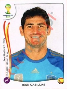 110 Iker Casillas – FIFA World Cup Brazil 2014 Panini