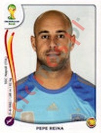 110x Pepe Reina – FIFA World Cup Brazil 2014 Panini