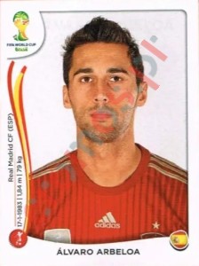 114 Álvaro Arbeloa – FIFA World Cup Brazil 2014 Panini