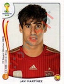 116x Javi Martínez – FIFA World Cup Brazil 2014 Panini