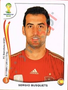 117 Sergio Busquets – FIFA World Cup Brazil 2014 Panini