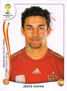 122 Jesús Navas – FIFA World Cup Brazil 2014 Panini