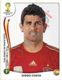 126x Diego Costa – FIFA World Cup Brazil 2014 Panini