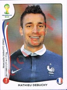 378 Mathieu Debuchy – FIFA World Cup Brazil 2014 Panini