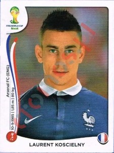 380 Laurent Koscielny – FIFA World Cup Brazil 2014 Panini
