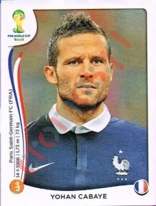 384 Yohan Cabaye – FIFA World Cup Brazil 2014 Panini