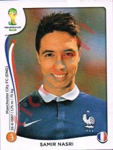 388 Samir Nasri – FIFA World Cup Brazil 2014 Panini