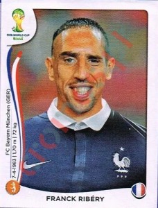 389 Franck Ribéry – FIFA World Cup Brazil 2014 Panini