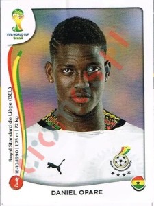 531 Daniel Opare – FIFA World Cup Brazil 2014 Panini